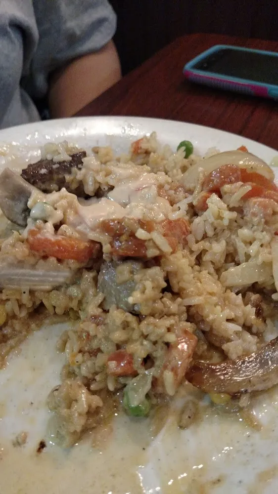 Hibachi Steak with Veggies and Shrimp Sauce